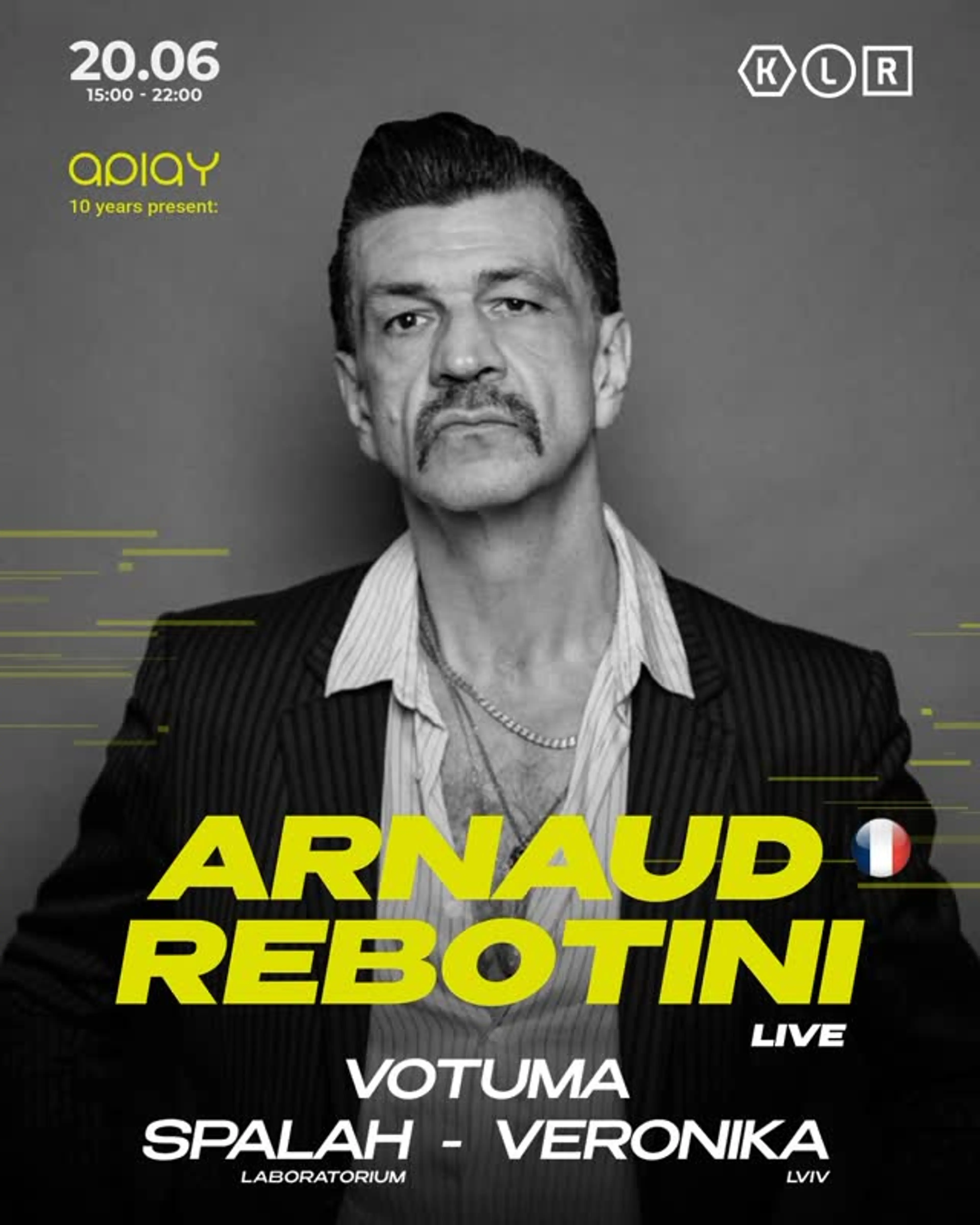20 червня Arnaud Rebotini 🇫🇷 — геніальний музикант світового масштабу, чиє ім’я добре знають на великих європейських